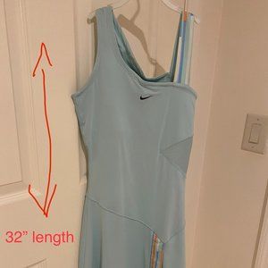 Vintage Nike Dri-Fit Asymmetrical Tennis Dress in Aqua, Size XS